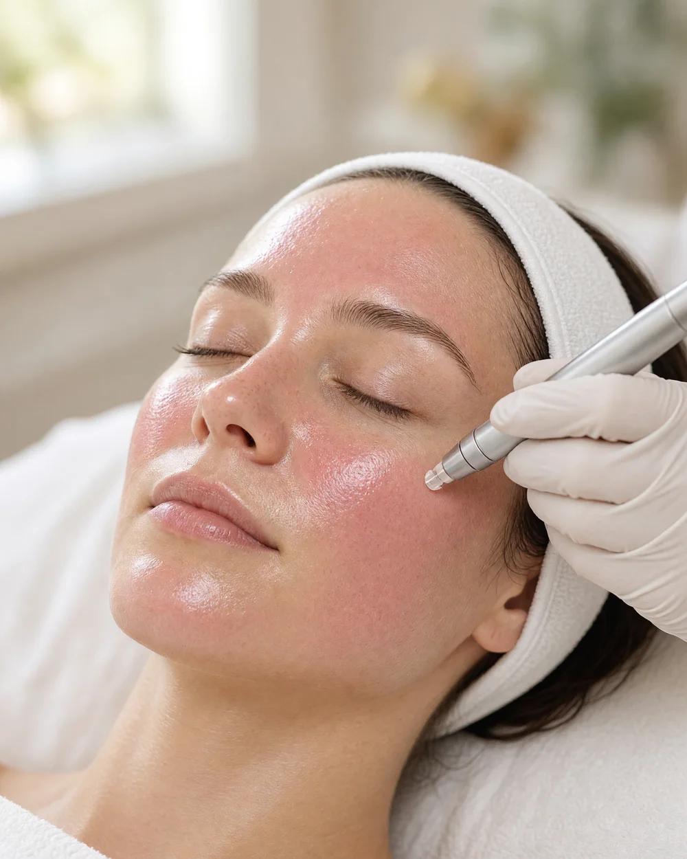 Microneedling mit einem Needling-Pen